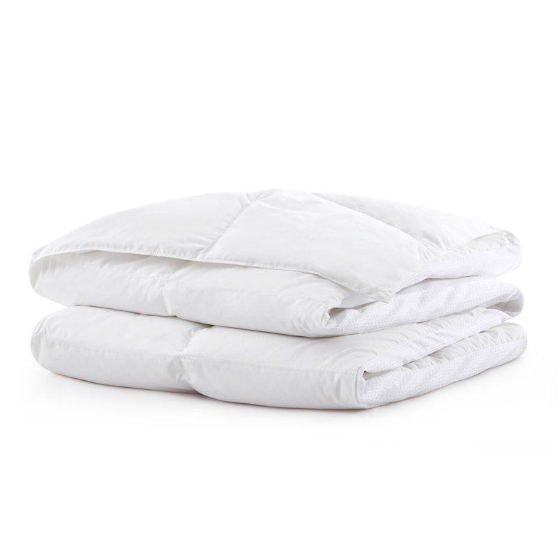 600 Fill Power Duck, Twin Down Comforter, White