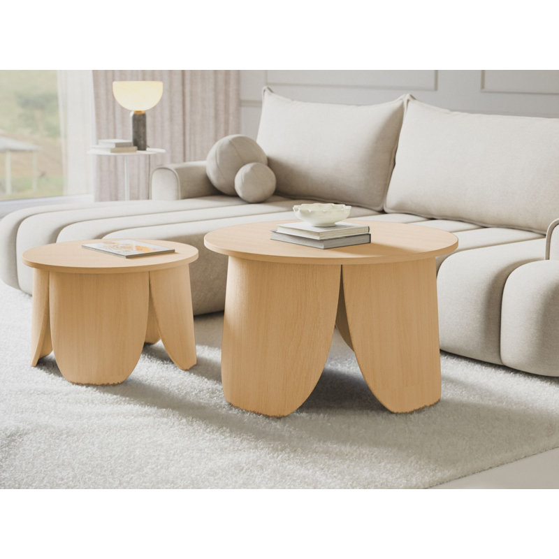Vivially 4 Legs Coffee Table, 50cm H x 80cm W x 80cm D