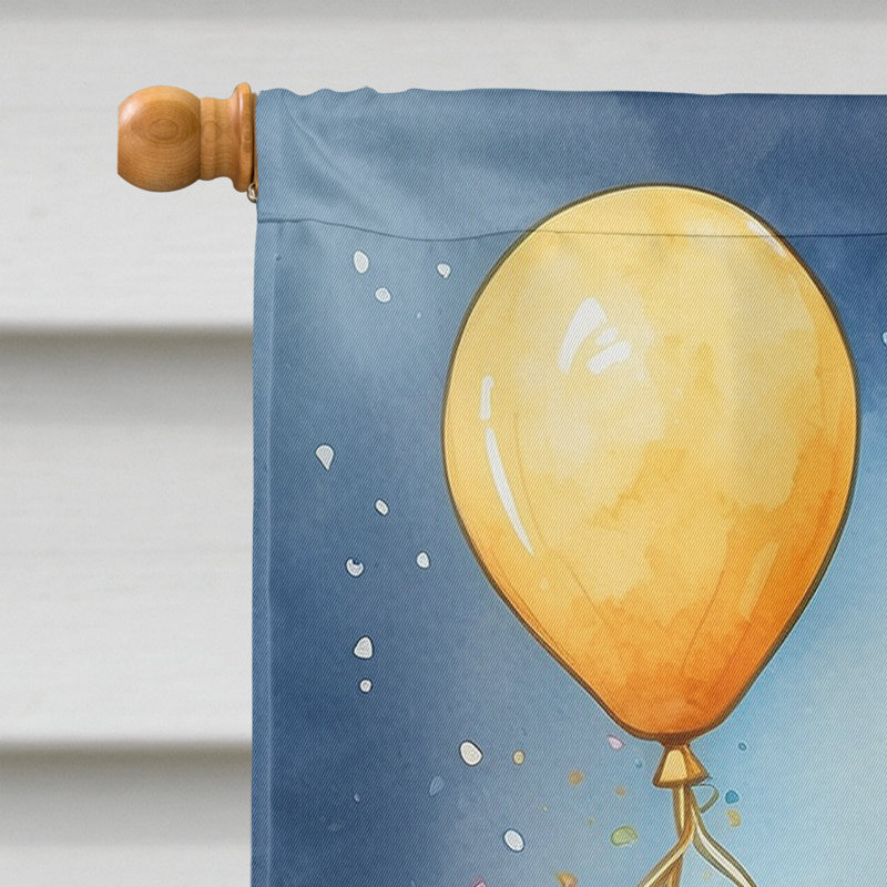 Drapeau «Happy Birthday House», Épagneul Boykin