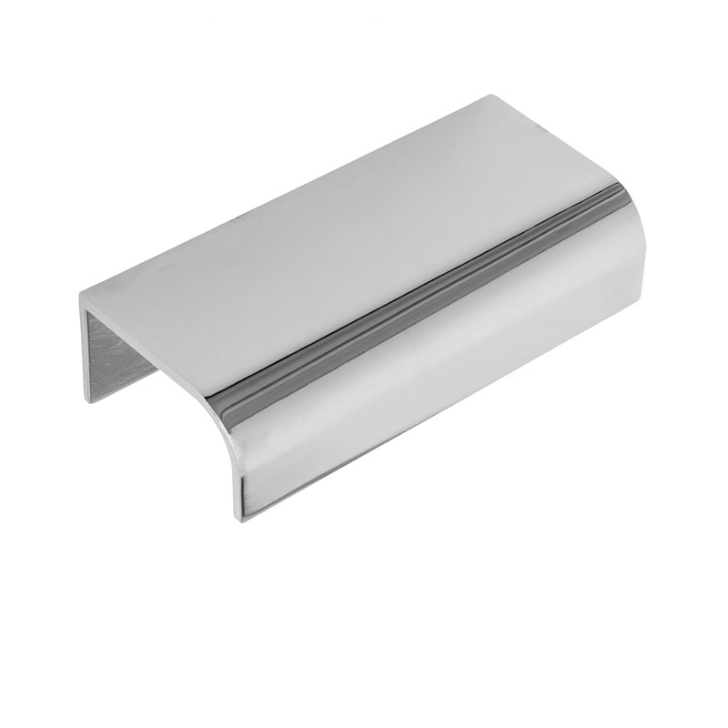 Poignée de tiroir contemporaine en nickel poli 1 7/8 po, Nickel poli