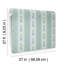 Papier peint bleu Portico-138122997