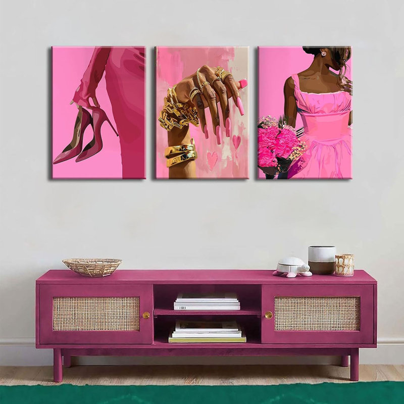 3 Piece Wrapped Canvas Print, 40 cm H x 30 cm W