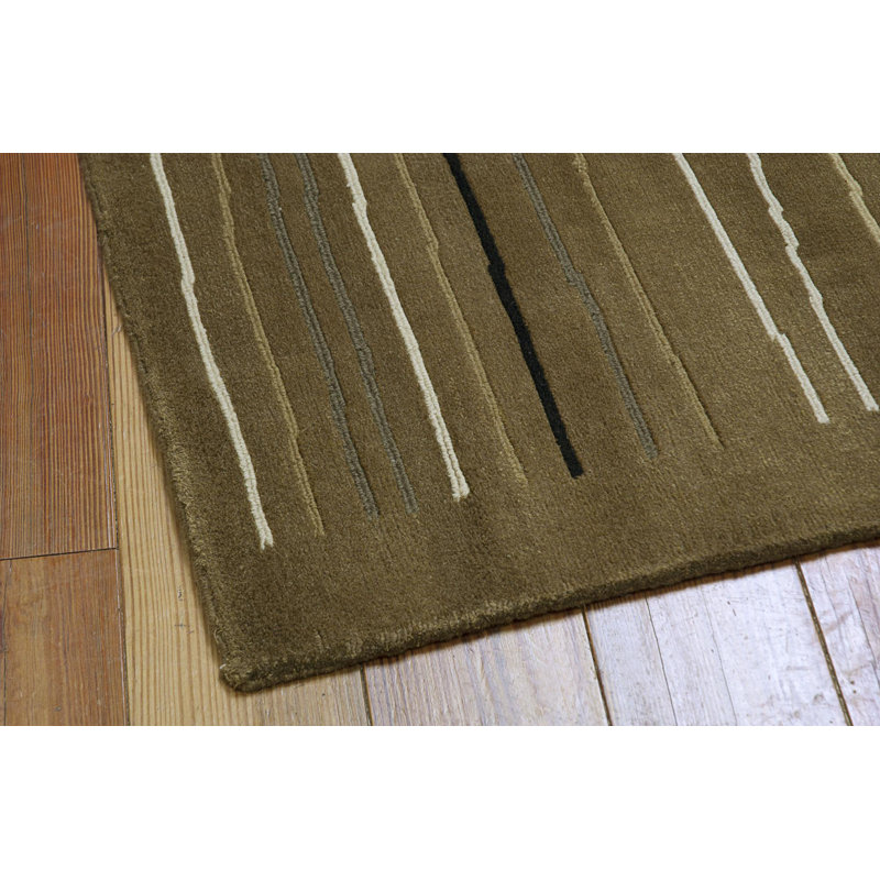 Tapis kaki noué à la main Tibetan, Rectangle 8 pi 3 po x 11 pi