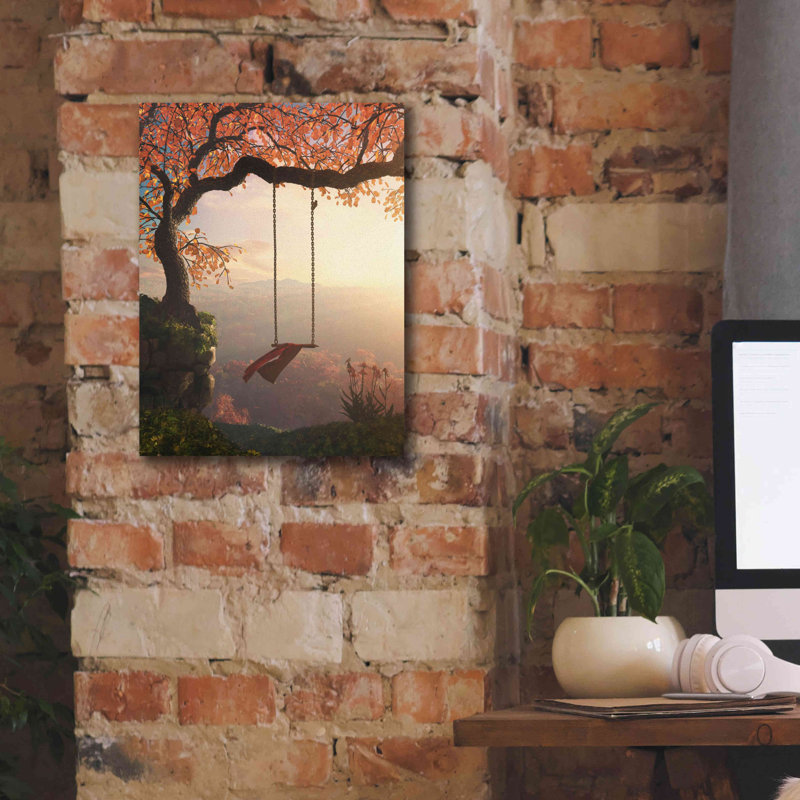«Tree Swing» par Cynthia Decker, estampe numérique sur toile, H 16 po x l 12 po x P 0,75 po