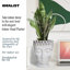 Buddha Head Small Planter, Concrete Effect Indoor Plant Pot, Face Flower Pot, Decorative Pot Cover-1120853923