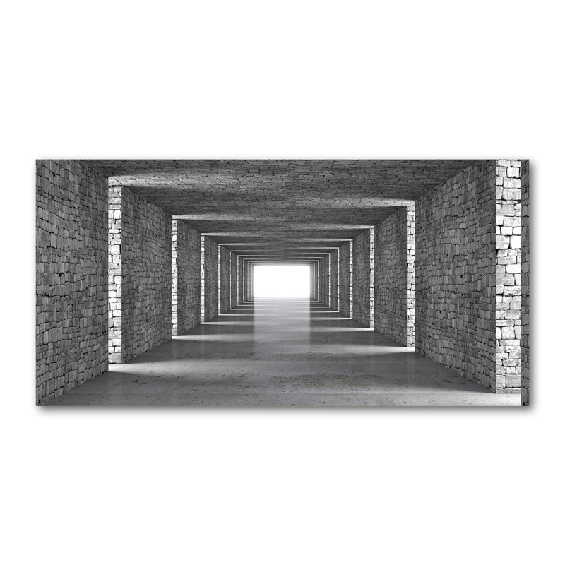 Brick Tunnel - Wrapped Canvas Print