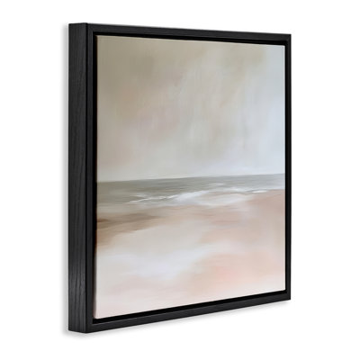 Muted Landscape Soft Coast Floating Frame, design by Petal Prints Design