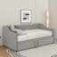 Lit de jour simple rembourré avec couchette-159384734