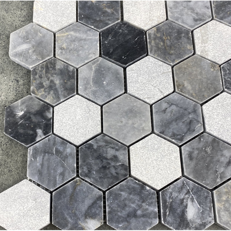 2" x 2" Marble Honeycomb Mosaic Sheet Wall & Floor Tile