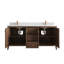 Meuble-lavabo double 72 po avec plateau en quartz Atlanta-101608040