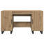 Desk With Shelf 140 X 50 X 75 Cm Engineered Wood-268791325