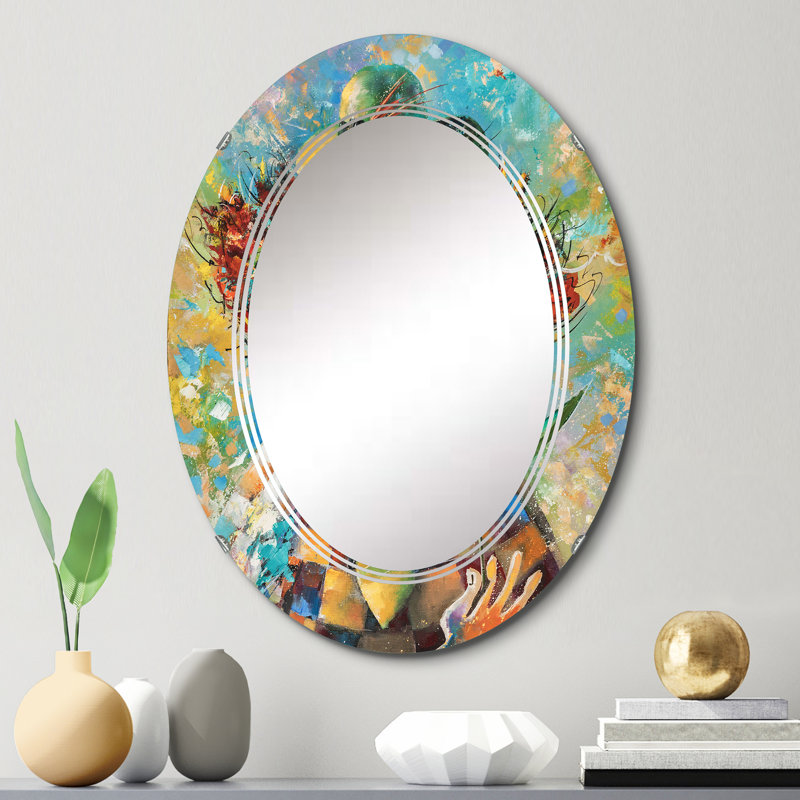 Miroir de salle de bain ovale mural, 30 po x 20 po