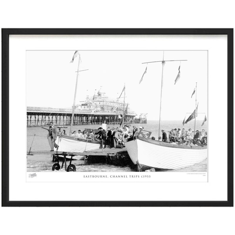 Eastbourne, Channel Trips C1955 1 Piece Single Picture Frame Wall Art, 45cm H x 60cm W x 2.3cm D