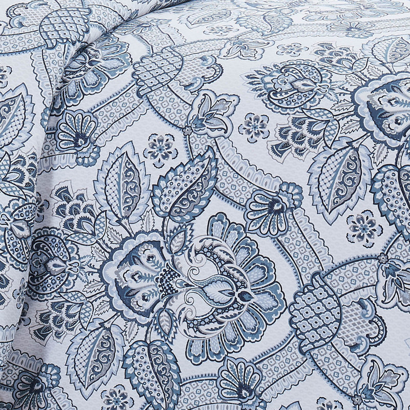 Enchantment Duvet Cover Set, Queen Duvet Cover + 2 Shams, Gray