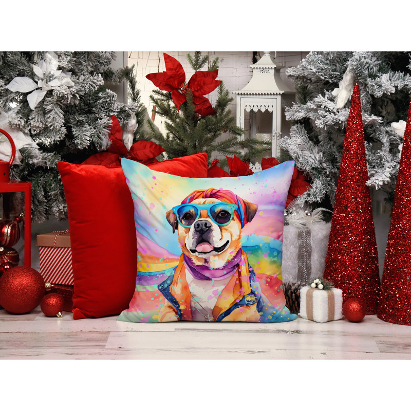  Coussin décoratif intérieur / extérieur en polyester Autre / Sans motif, 18 po x 18 po