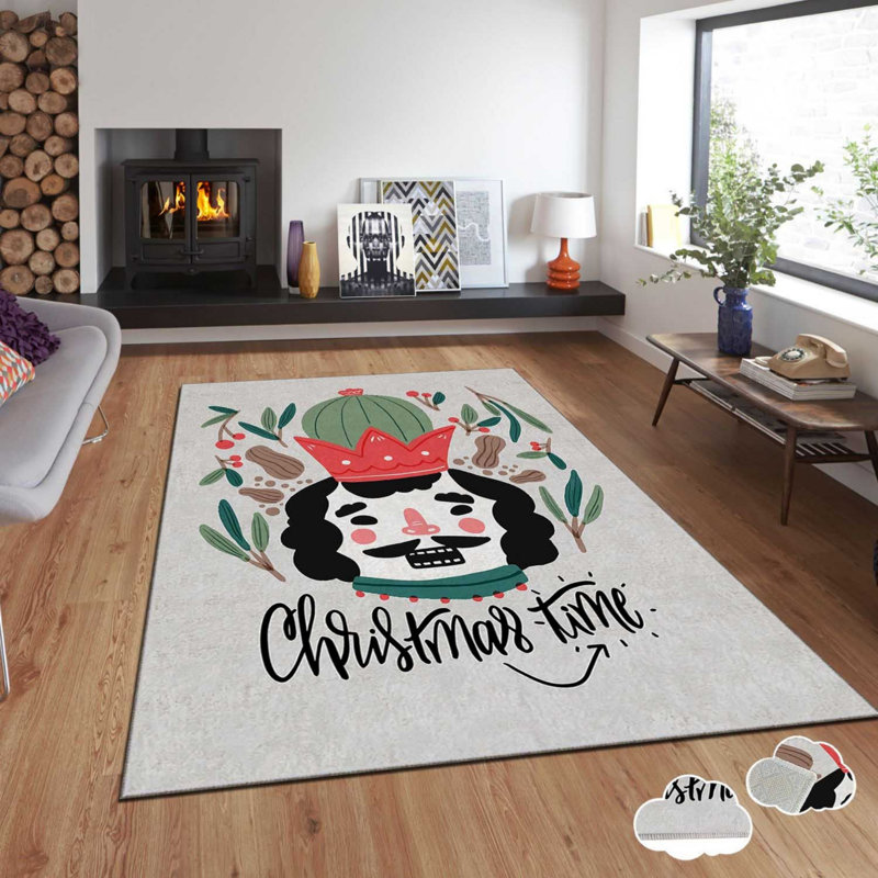 Luxurious Velvet Carpet, 3.3 x 5.9 Feet, 100% Polyester, 740 g/m² | Non-Slip Dot Underside, Laminated Sponge for Comfort | Digital Printing, Easy to Clean, Machine Washable at 86°F | Perfect for Living Room & Bedroom