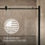 Composed 62 In. H Sliding Bath Door With 3/8 In. - Thick Glass-1835187746
