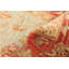 Tapis décoratif en laine noué à la main de conception unique 2 pi 7 po x 4 pi 9 po rouge/Ivoire/beige