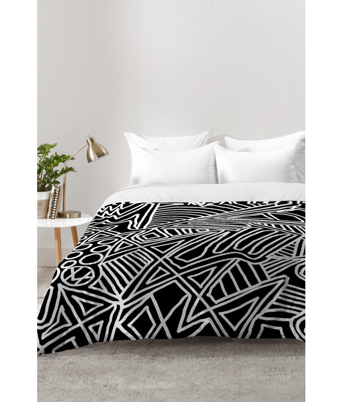 Fimbis Modern & Contemporary Polyester Geometric Shapes Comforter, King Comforter + 2 King Shams
