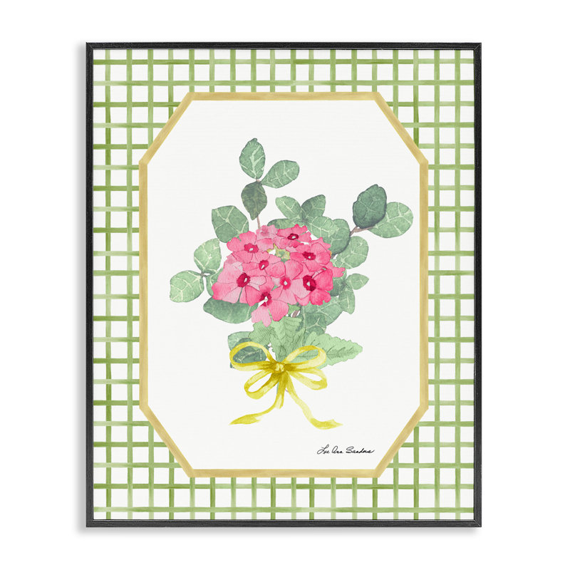Botanical Story on Grid, H 14 po x l 11 po, Noir