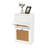 2-Tiers Rattan Shoes Cabinet with Flip-Drawers and Adjustable Shelves