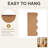 Cole And Grey Wood Wavy Room Brown Wall Mirror