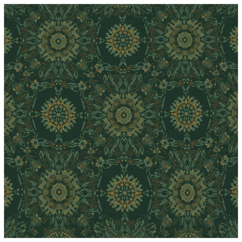 Floral Mandala Pattern Double Sided Throw Pillows, 20 x 20 inches