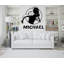 Grand nom personnalisé football américain autocollant mural sport autocollant enfants personnalisé cadeaux mur vinyle autocollant mural chambre de garçon 623DLU-879203668-879203669