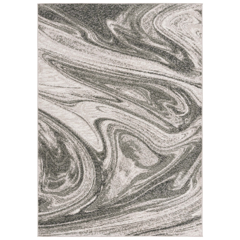 Magrini Performance Abstract Rug, Round 6'7"