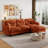 116" Chenille L-Shaped Couch Modular Sectional Sofa with Ottoman-1563694918