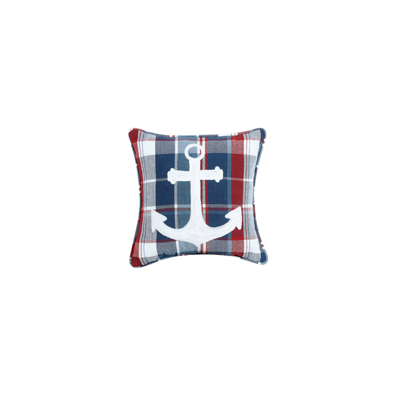 Coussin décoratif en coton brodé à pique-nique