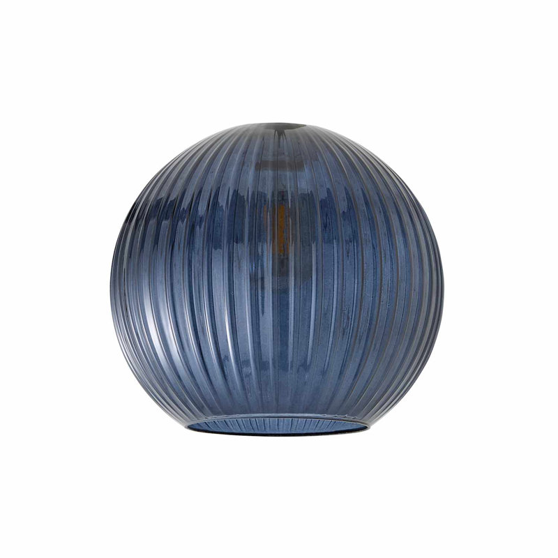 Hidie 18cm H Glass Bowl Pendant Shade ( Slip-On ) in Blue