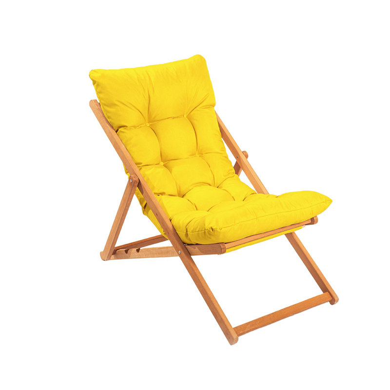 Phillippi Folding Deck Chair, Yellow
