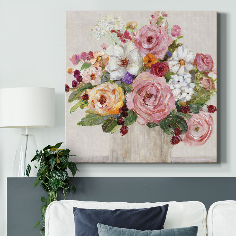 «Becoming Blush II», reproduction d'art sur toile tendue, H 40 po x l 40 po x P 1 po