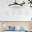 Ventilateur de plafond à pales rétractables de 122 cm (48 po) avec lumière et télécommande, ventilateur de plafond moderne Fandelier, technologie de conception brevetée, pales plus robustes et plus épaisses, finition bronze huilé-690435869