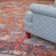 Medina Handmade Wool Navy/Red Area Rug