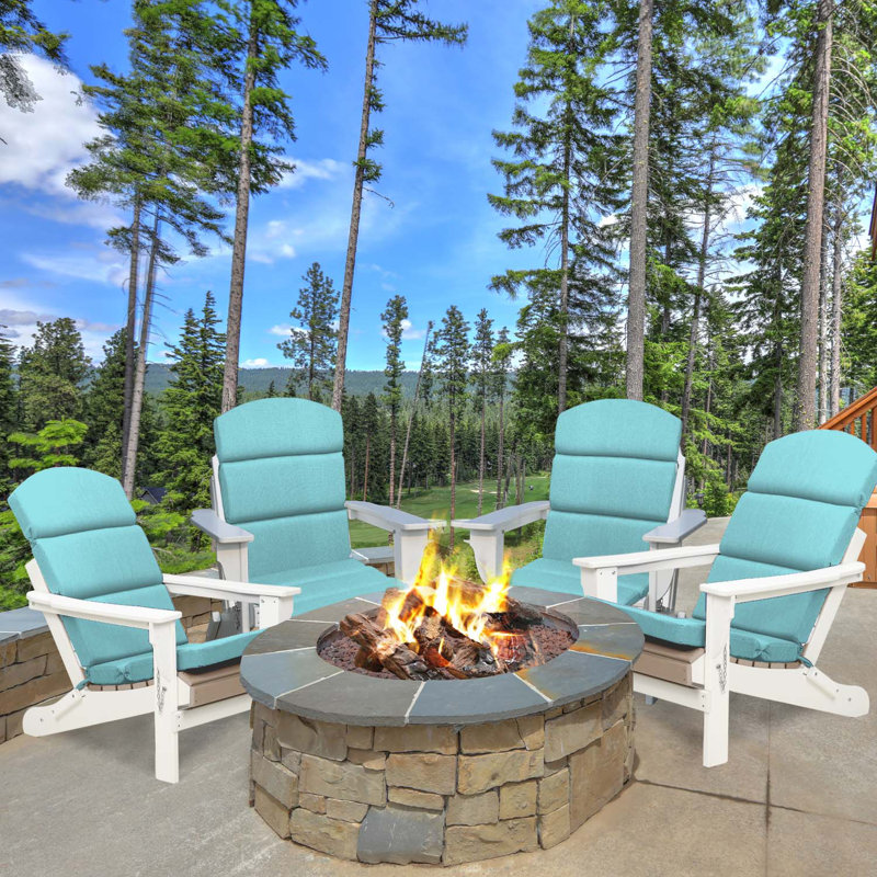 Aoodor Adirondack Chair Cushions, Blue