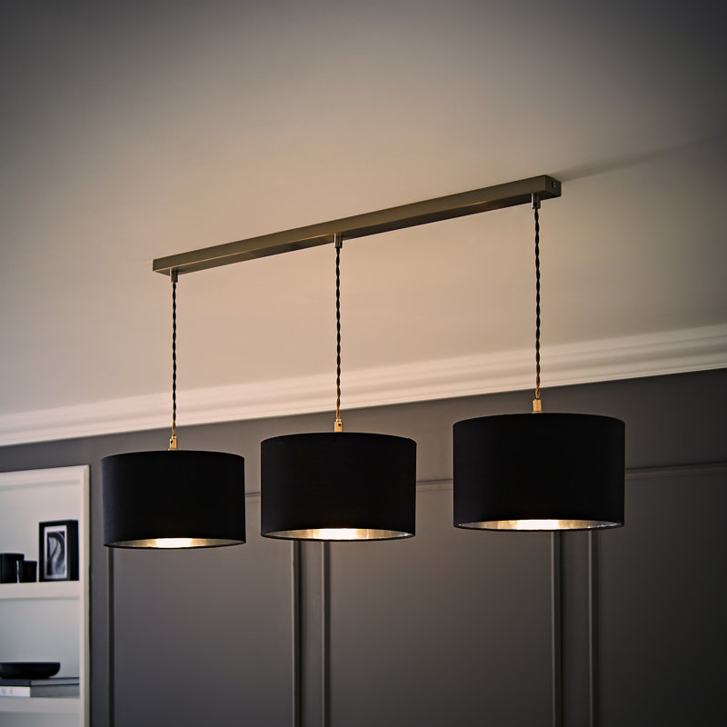 Albeiro 3 - Light Pendant, No, Black, Chrome