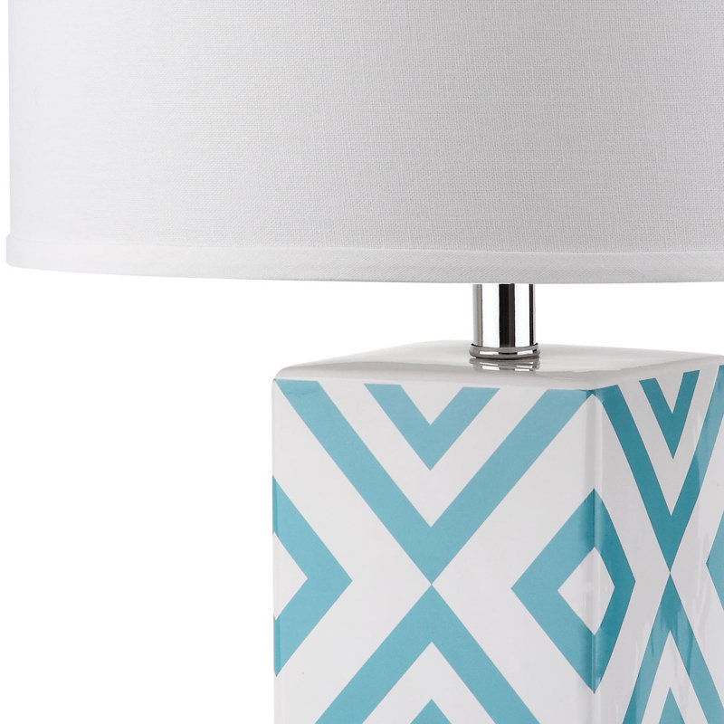 Table Lamp, Light Blue