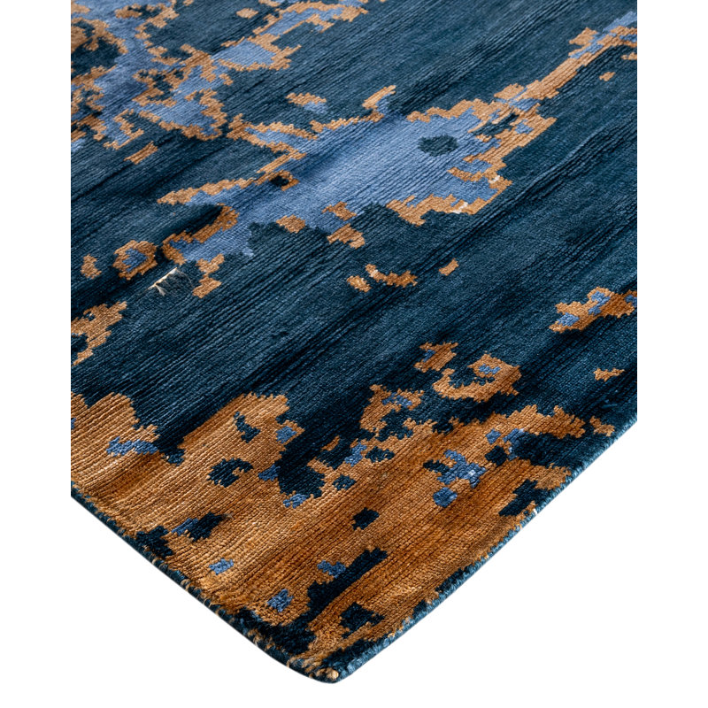 Overdyed One-of-a-Kind Rectangle 8'10" X 11'9" Hand Knotted Area Rug