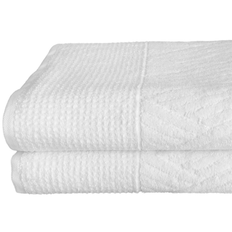 Ensemble de draps de bain en coton Charlbury, Blanc