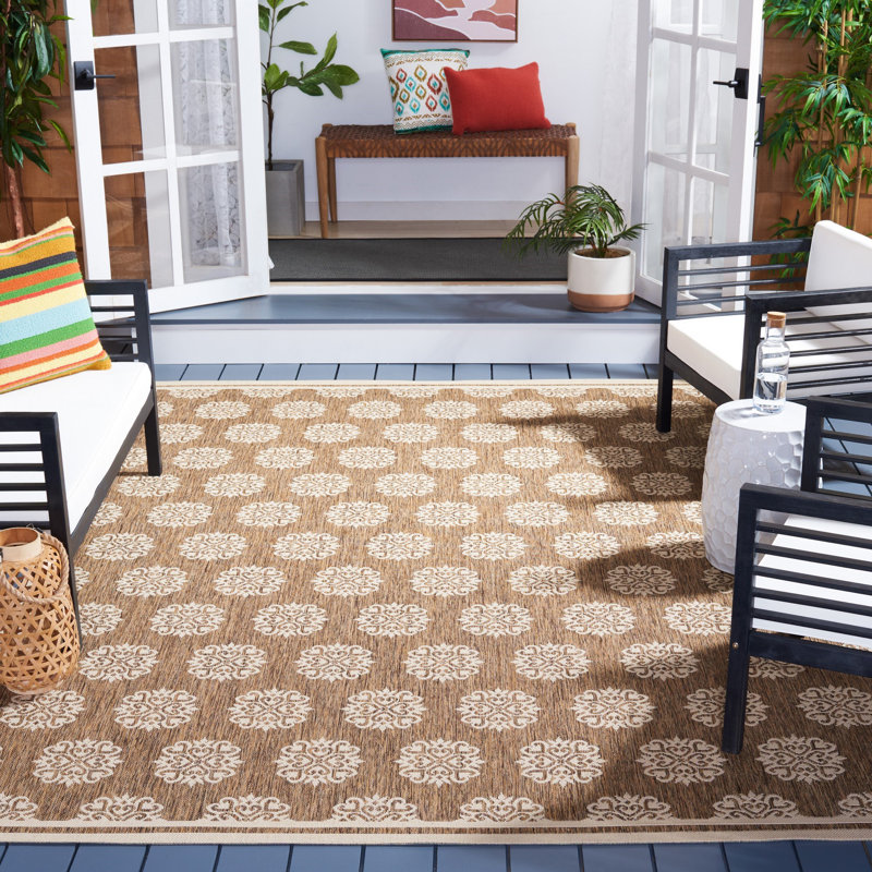 Powersville Performance Geometric Indoor/Outdoor Area Rug, Rectangle 9' x 12'