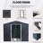 8Ft X 6Ft Outdoor Metal Storage Shed With Metal Foundation-118091579-118091582