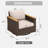 Argyri Rattan Swivel Patio Chair with Cushions-1435847594