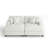4 - Piece Upholstered Offwhite Chenille Modular Sectional Sofa with Throw Pillows & Removable Ottomans-87154108