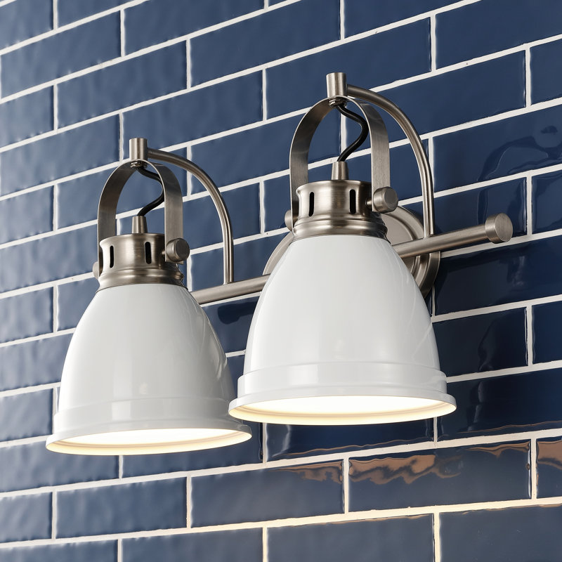  Éclairage pour meuble-lavabo Lejuan, Blanc, Nickel, 2