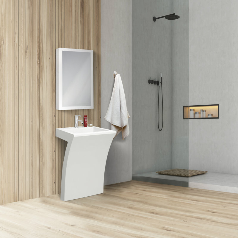 Cedar Falls 22"Pedestal Sink with Overflow