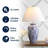 Klar 26.25" Chinoiserie Ceramic LED Table Lamp