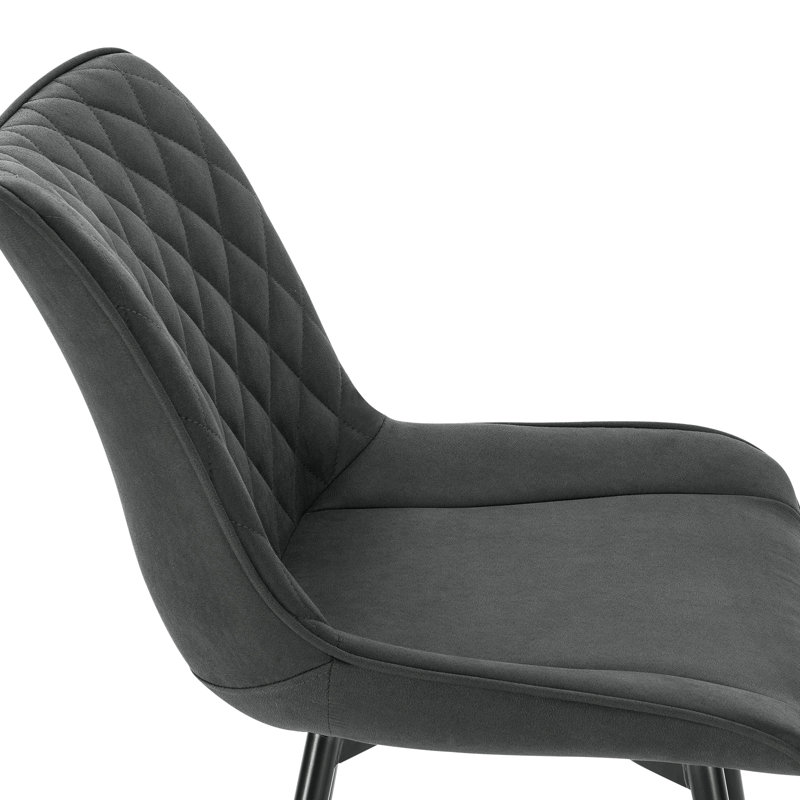 Braelynn Upholstered Dining Chair, Anthracite