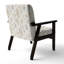 Chaise d'appoint moderne - fauteuil beige à motif floral cachemire beige-37090897